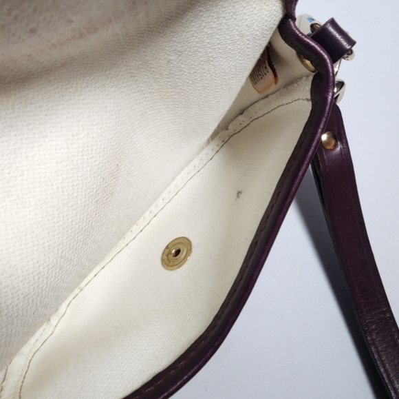 Dooney & Bourke Purple and Gold Wristlet - Picture 6 of 6